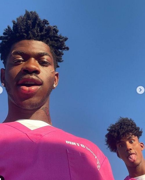 Yai Ariza was photographed with Lil Nas X (American rapper, singer, and songwriter)