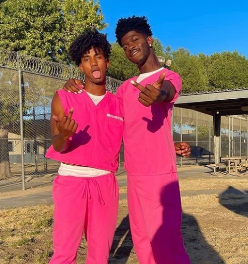 Yai Ariza with his rumored partner Lil Nas X (American rapper, singer, and songwriter)