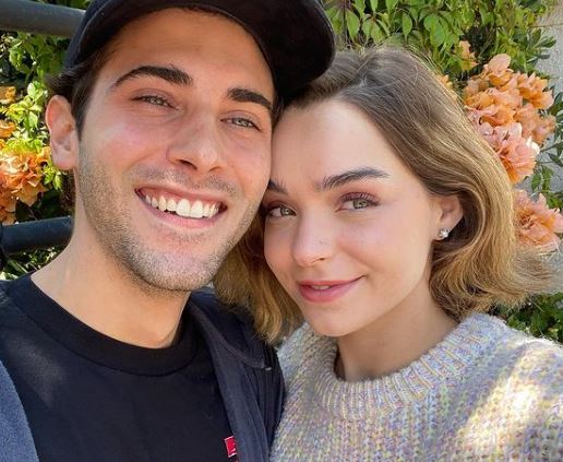 Yankel Stevan with his girlfriend Macarena García
