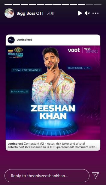 Zeeshan Khan entered in the house of Bigg Boss