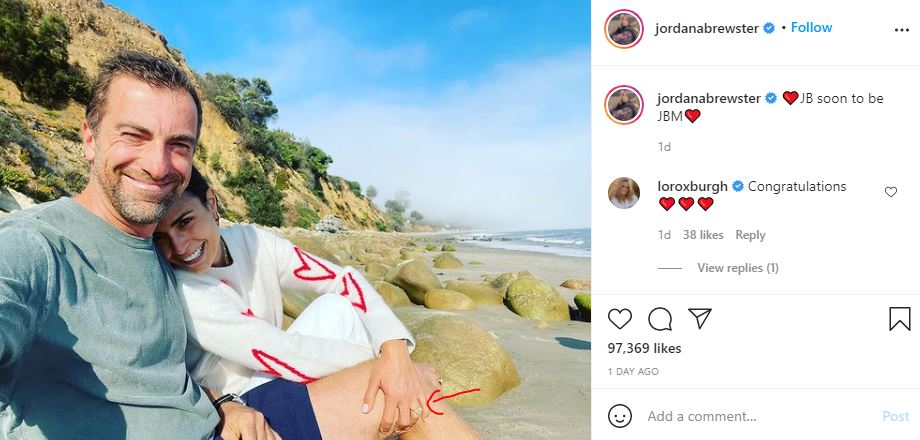 Actress Jordana Brewster got engaged to Mason Morfit