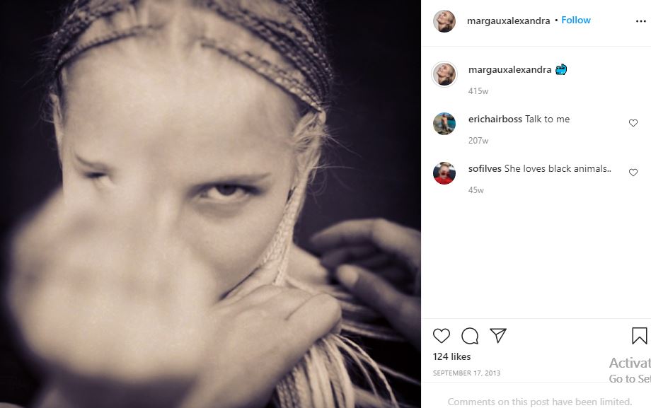 Alexandra's first Instagram post