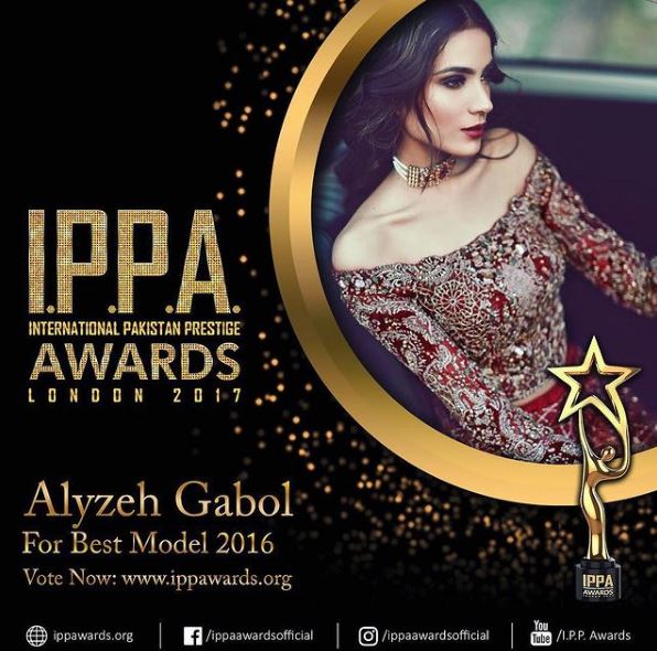 Alyzeh Gabol nominated for IPPA Awards