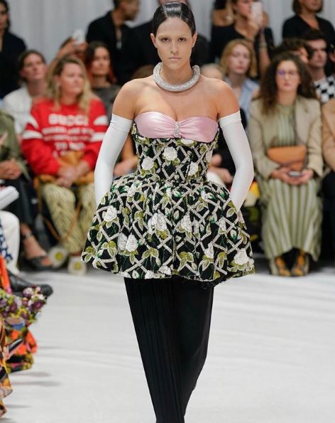Amelia Hamlin walked on the ramp of various fashion week