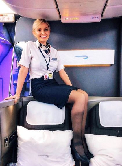 Amy worked as a flight attendant