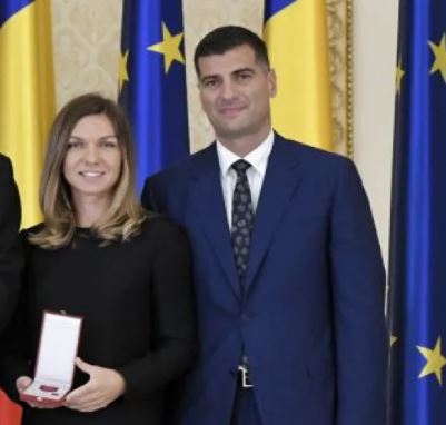 An old photo of Toni Iuruc with Simona
