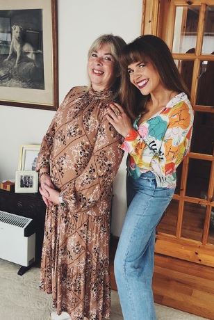 Anna Leitch with her mother