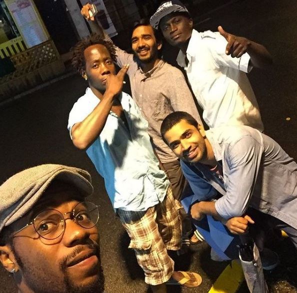 Anupam Tripathi with his friends