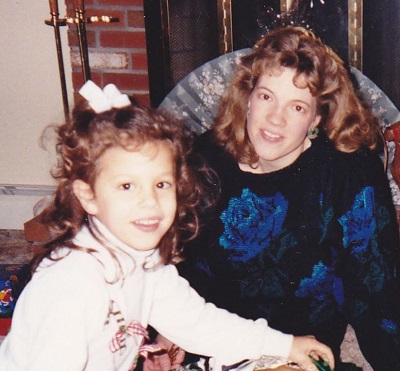 Ashley Graham childhood picture with her mother Linda Graham