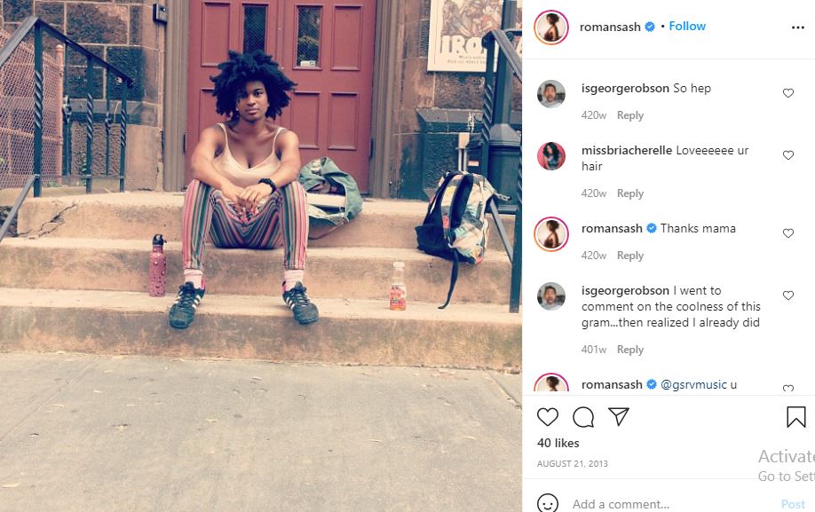 Ashley Romans's first Instagram post