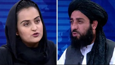 Beheshta Arghand took interview of the Taliban's spokesperson Mawlawi Abdulhaq Hemad