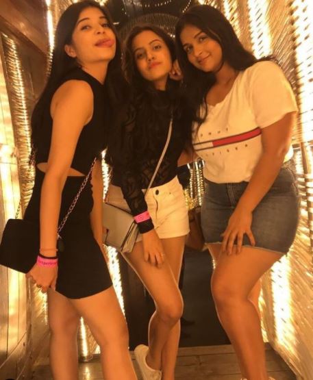 Bhavika Sharma with her friends.