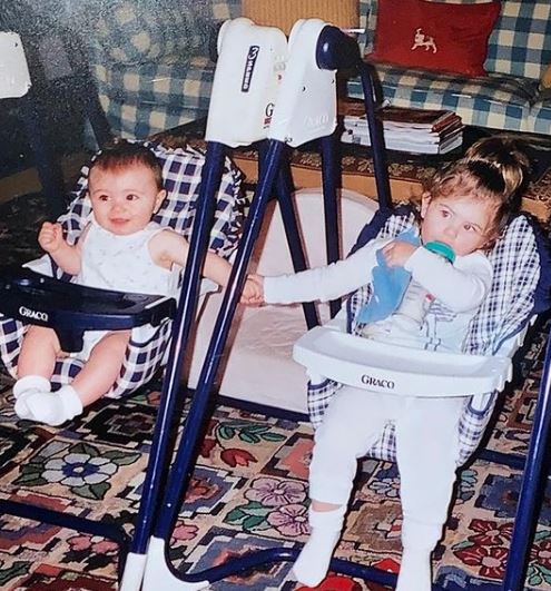 Childhood image of Isabella Rose Giannulli with her sister
