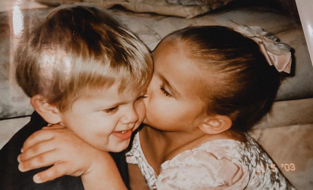 Childhood image of Joe Bartolozzi with his sister