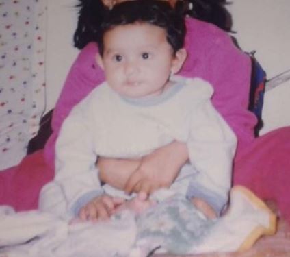 Childhood image of Ria Dabi