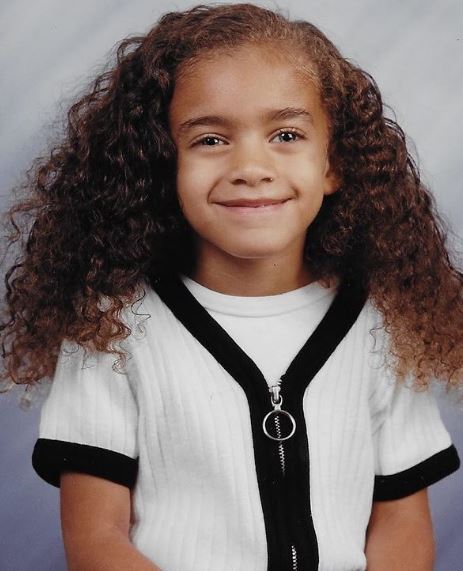 Childhood photo of Kiara Barnes