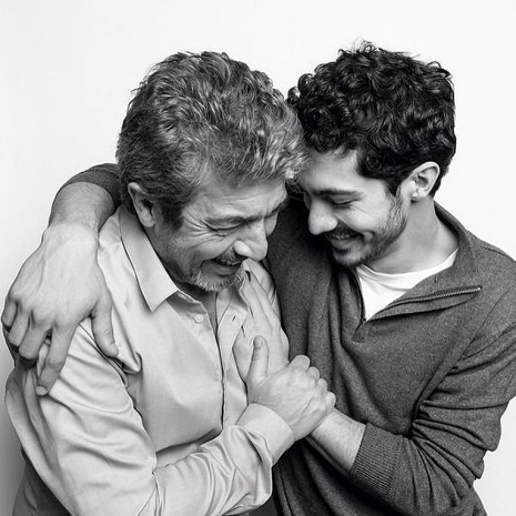 Chino Darin with his father Ricardo Dariin
