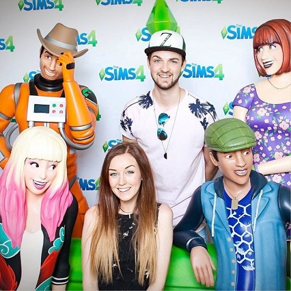 Clare Siobhan and her boyfriend Alia at EaPlay