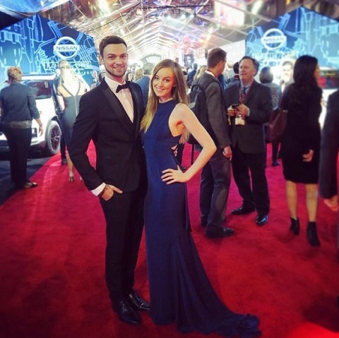 Clare Siobhan at Rogue One's premier with boyfriend Alastair Aiken