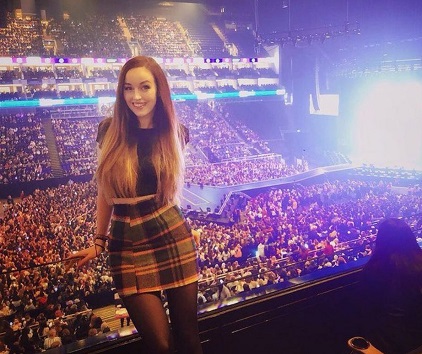 Clare Siobhan at a BTS concert