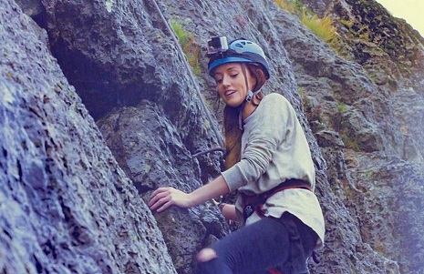 Clare Siobhan doing an adventure sport