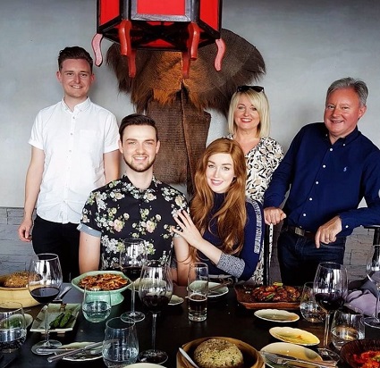 Clare Siobhan meeting her family for the first time after her engagement