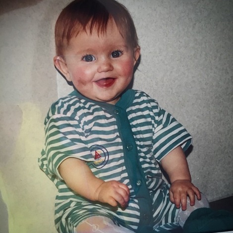 Clare Siobhan's childhood picture