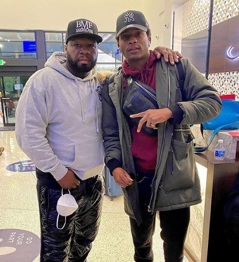 Da' Vinchi with rapper 50 Cent