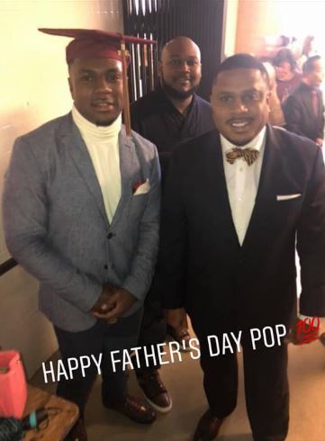 Derrick Gore and his dad
