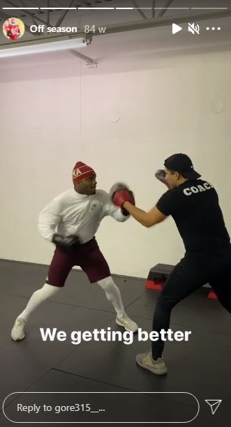 Derrick Gore learned boxing
