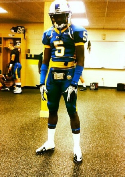 Desi Banks in his college athlete uniform
