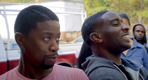 Desi Banks (right) with Stevie Baggs Jr (left) in Love By Chance