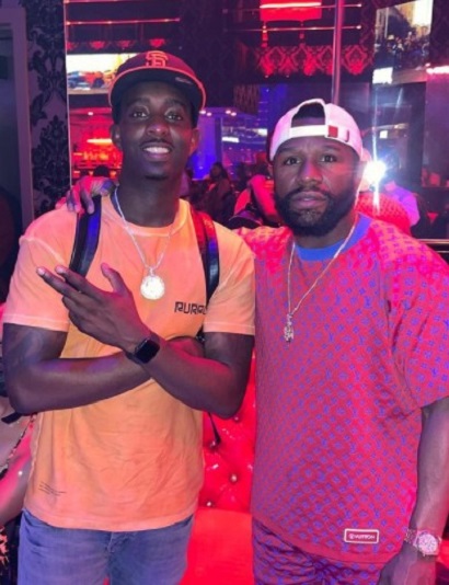 Desi Banks with Floyd Mayweather
