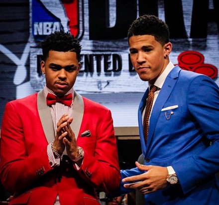 Devin Booker with D' Angelo Russell
