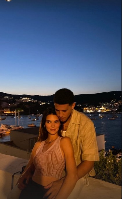 Devin Booker with his girlfriend Kendall Jenner