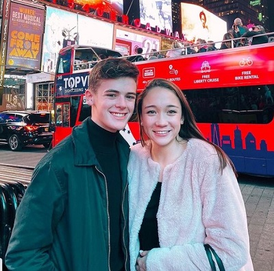 Duncan Joseph with his friend