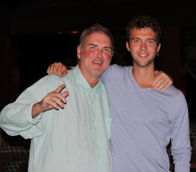 Dylan Macdonald with his father