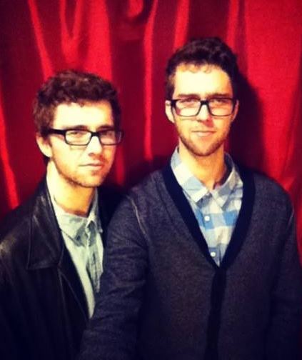 Dylan Macdonald with his twin brother
