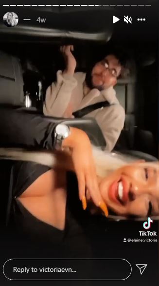 Elaine Victoria with her best friend