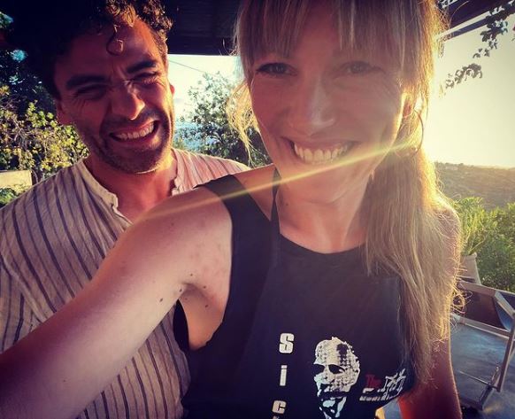Elvira Lind and Oscar Isaac