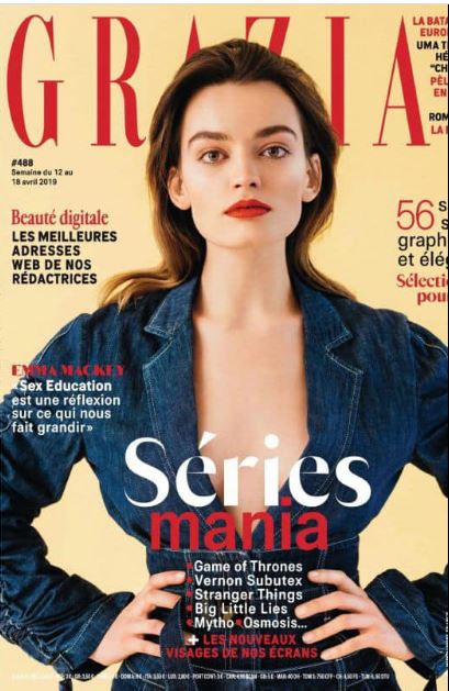 Emma featured on various magazine cover pages