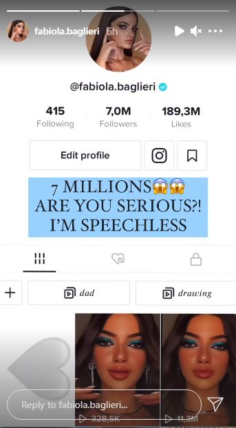 Fabiola Baglieri TikTok account