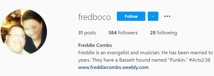Freddie Combs IG profile
