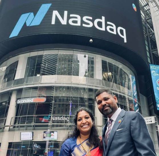 Girish Mathrubootham company is listed in Nasdaq Stock Market