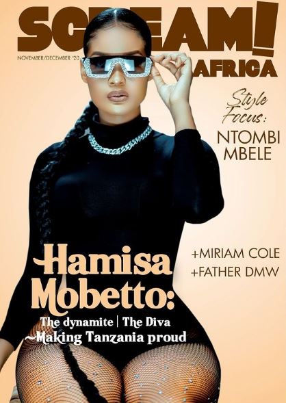 Hamisa Mobetto featured on various magazine cover