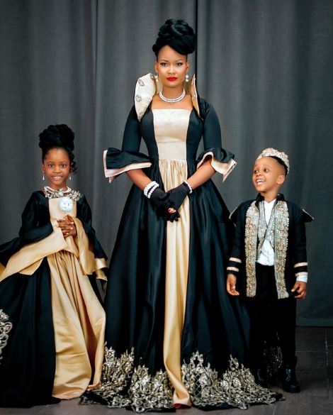 Hamisa Mobetto with her daughter Fantasy Majizzo and son Deedaylan Abdul Naseeb