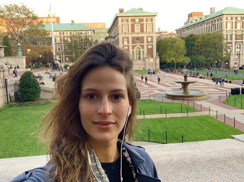 Jeanne Cadieu studies at Columbia University