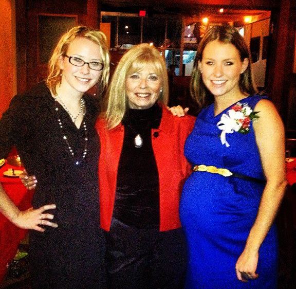 Jordan Fish with her mother Sharon Allen and sister Linsey Fish