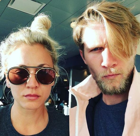 Karl Cook and Kaley Cuoco