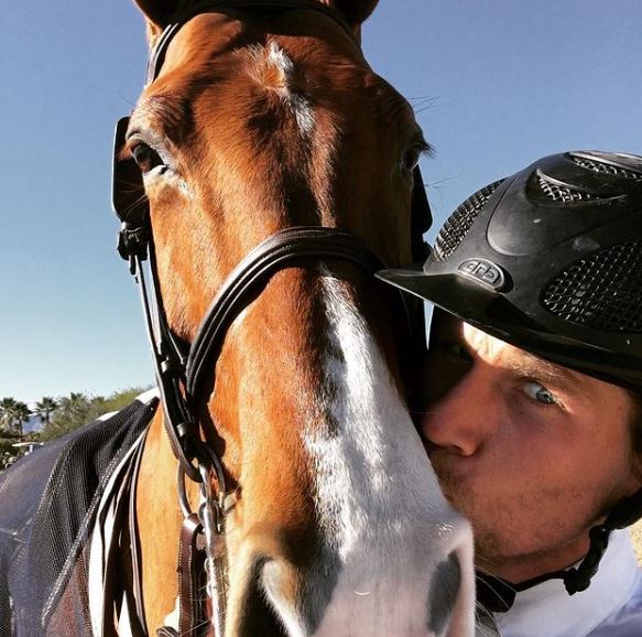 Karl Cook is a horse lover